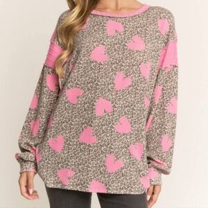 New Heimish Urban Ribbed Leopard & 🩷 Top